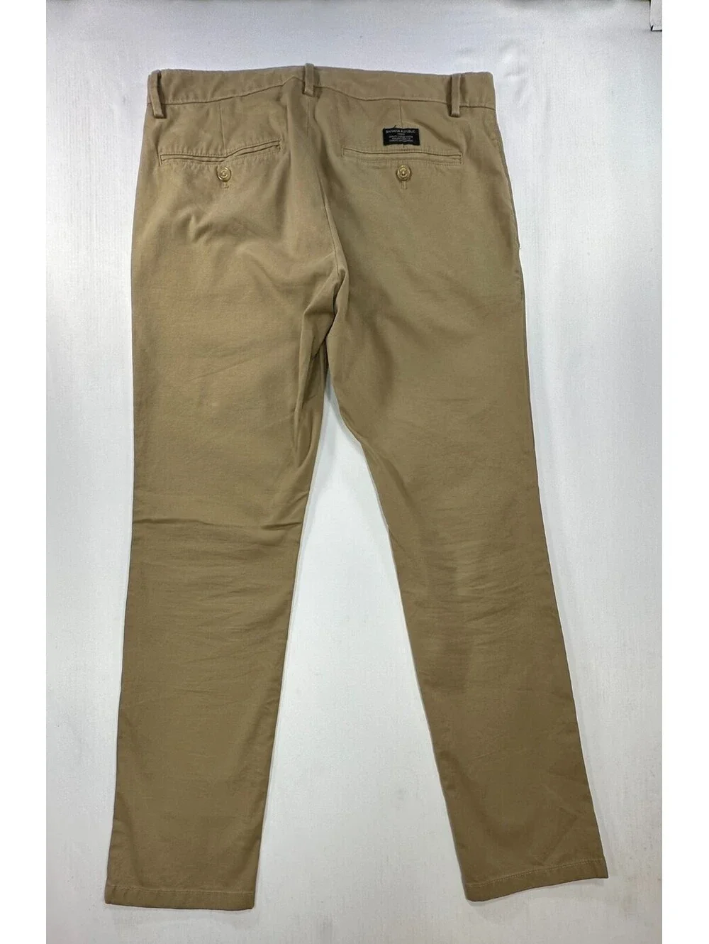 Banana Republic Fulton Stretch Flat Chinos Brown Mens 31/30